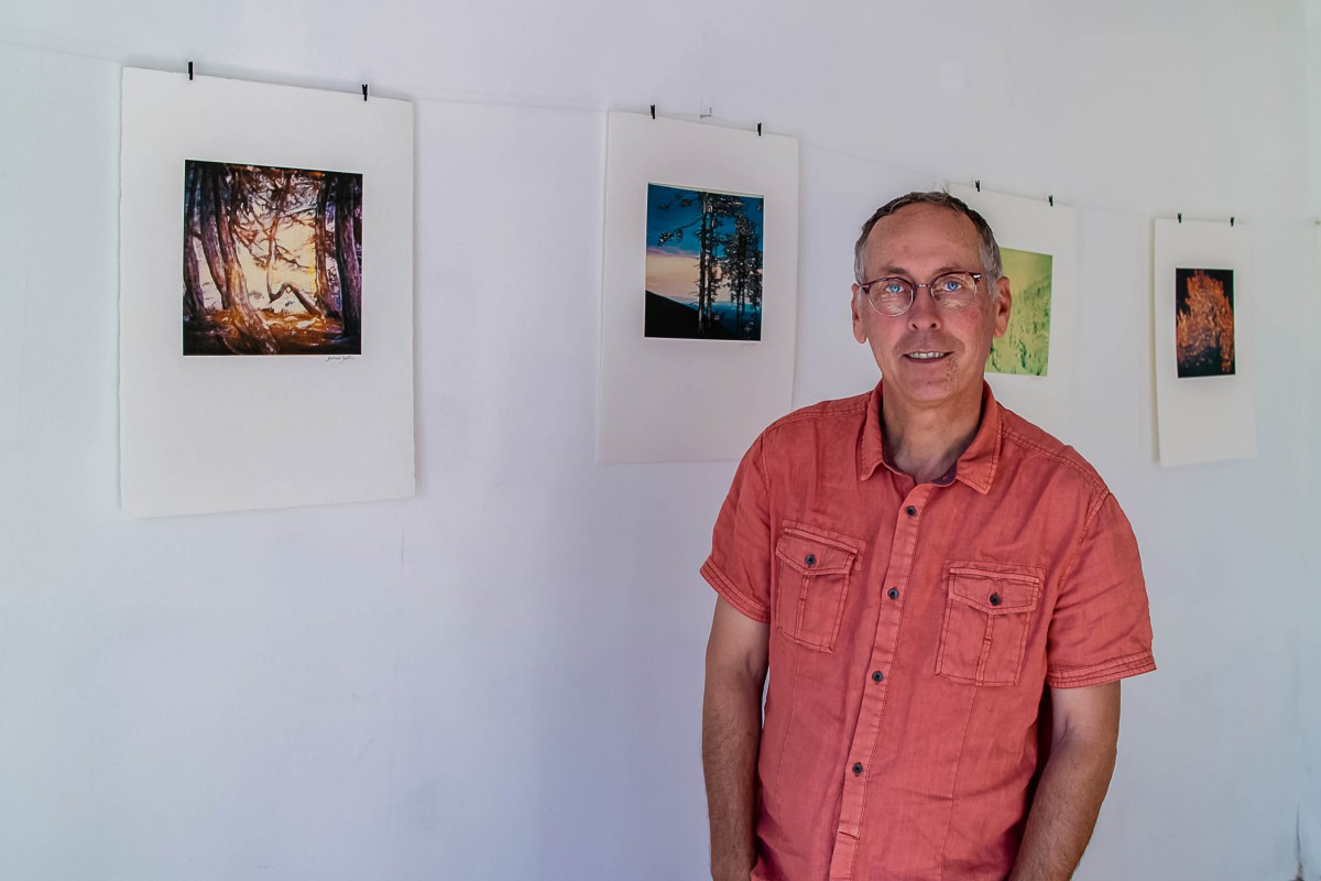 Le photographe Bertrand Bodin à l'exposition Serres Lez'Arts septembre 2015