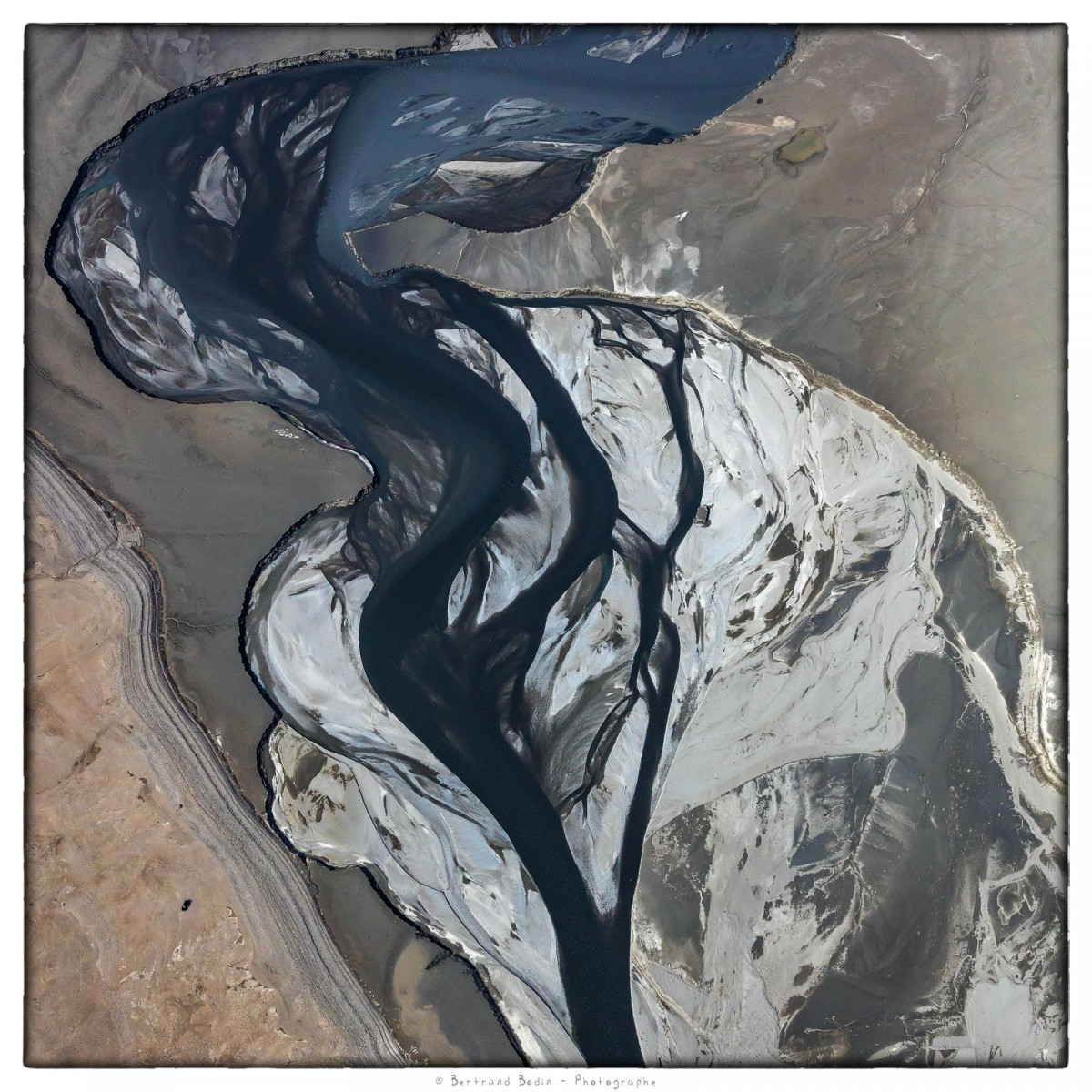 Lac de Serre-Ponçon, les méandres de la Durance