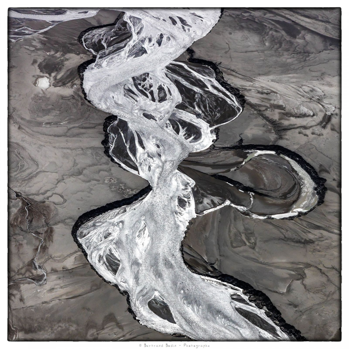 Lac de Serre-Ponçon, les méandres de la Durance