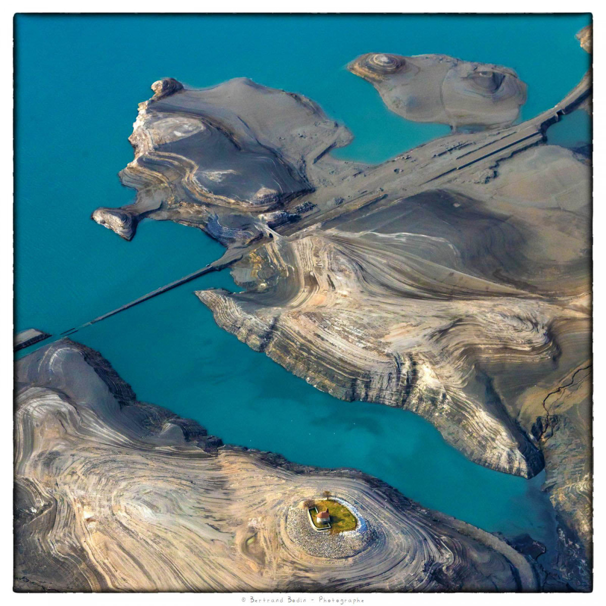 Lac de Serre-Ponçon, les méandres de la Durance
