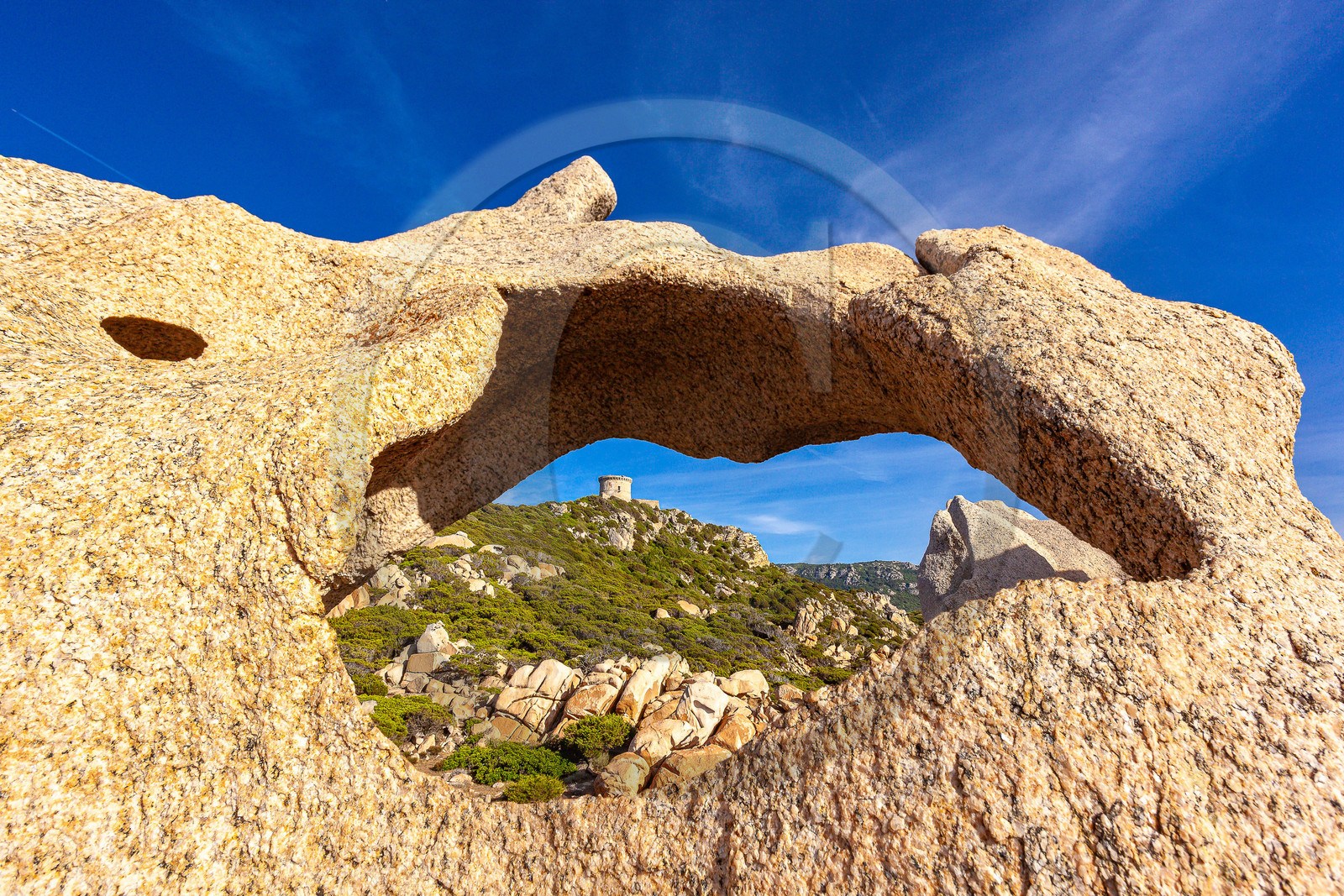 Tour génoise de Campomoro et taffoni