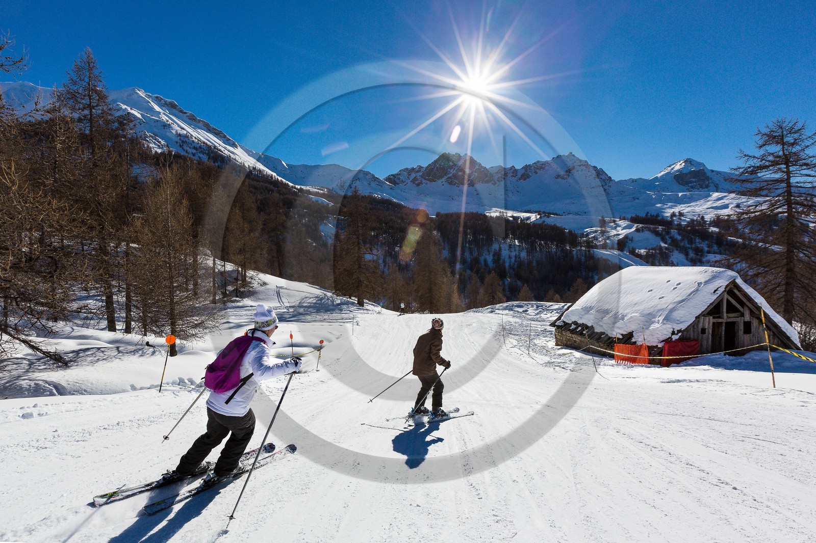 La station de ski Sauze Super-Sauze est une station village située entre 1400 et 2400 m