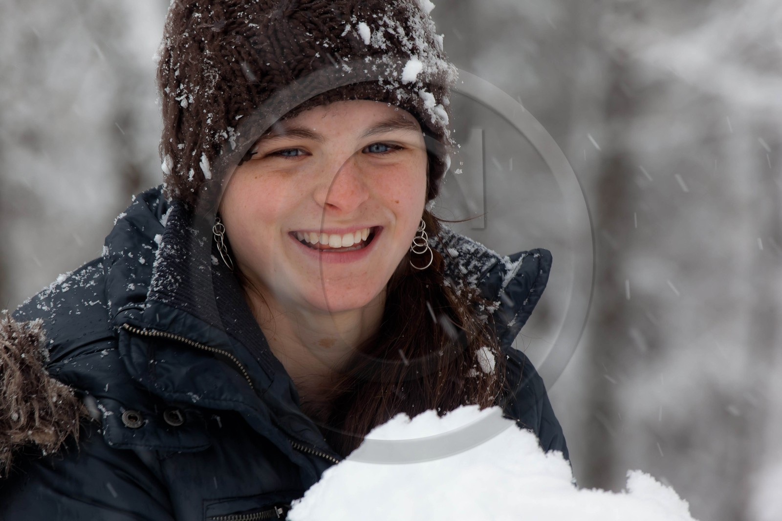 Hiver, randonnée balade sous la neige