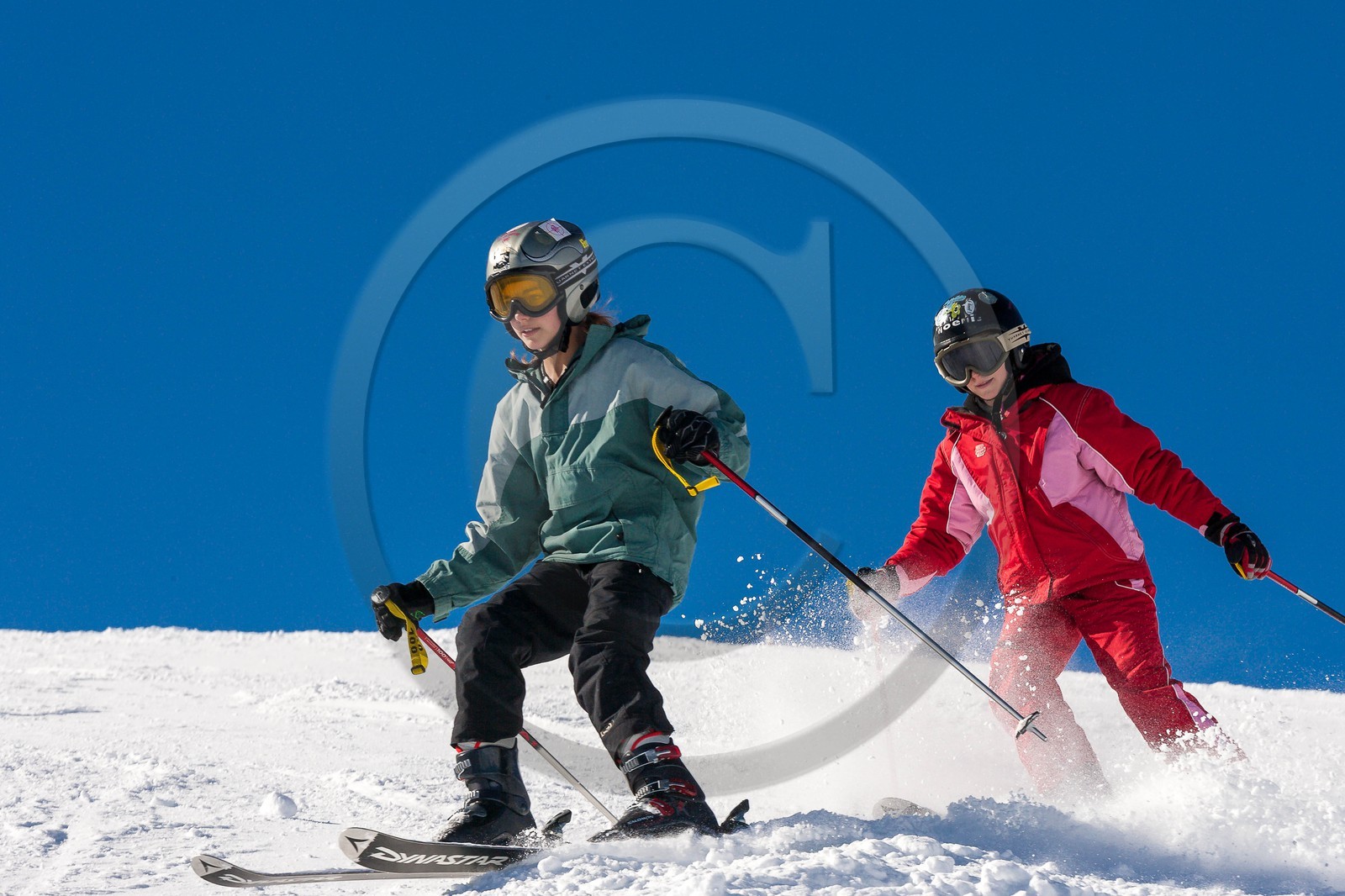 Ski enfant piste de ski