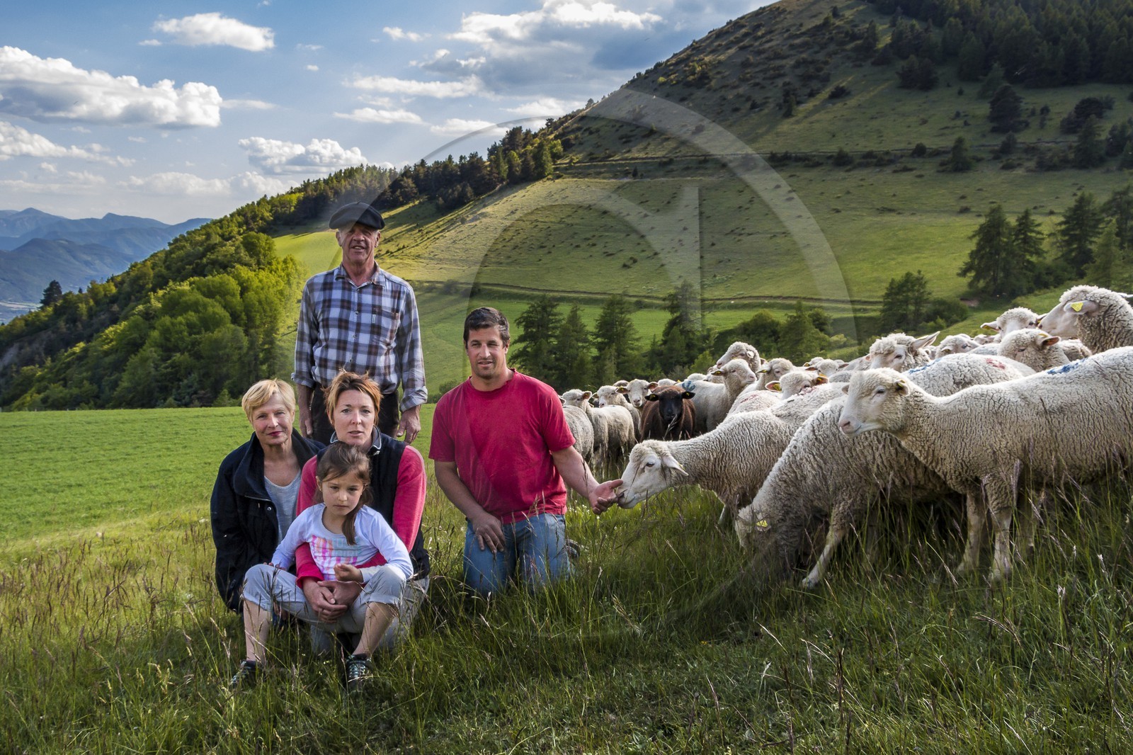 Ferme des Sonnailles, famille Pellissier