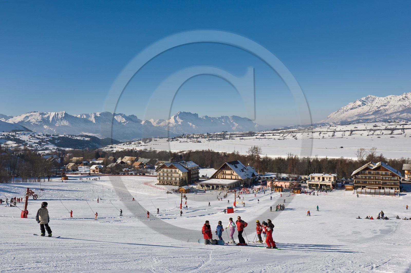 Ancelle, le front de neige Pré Joubert