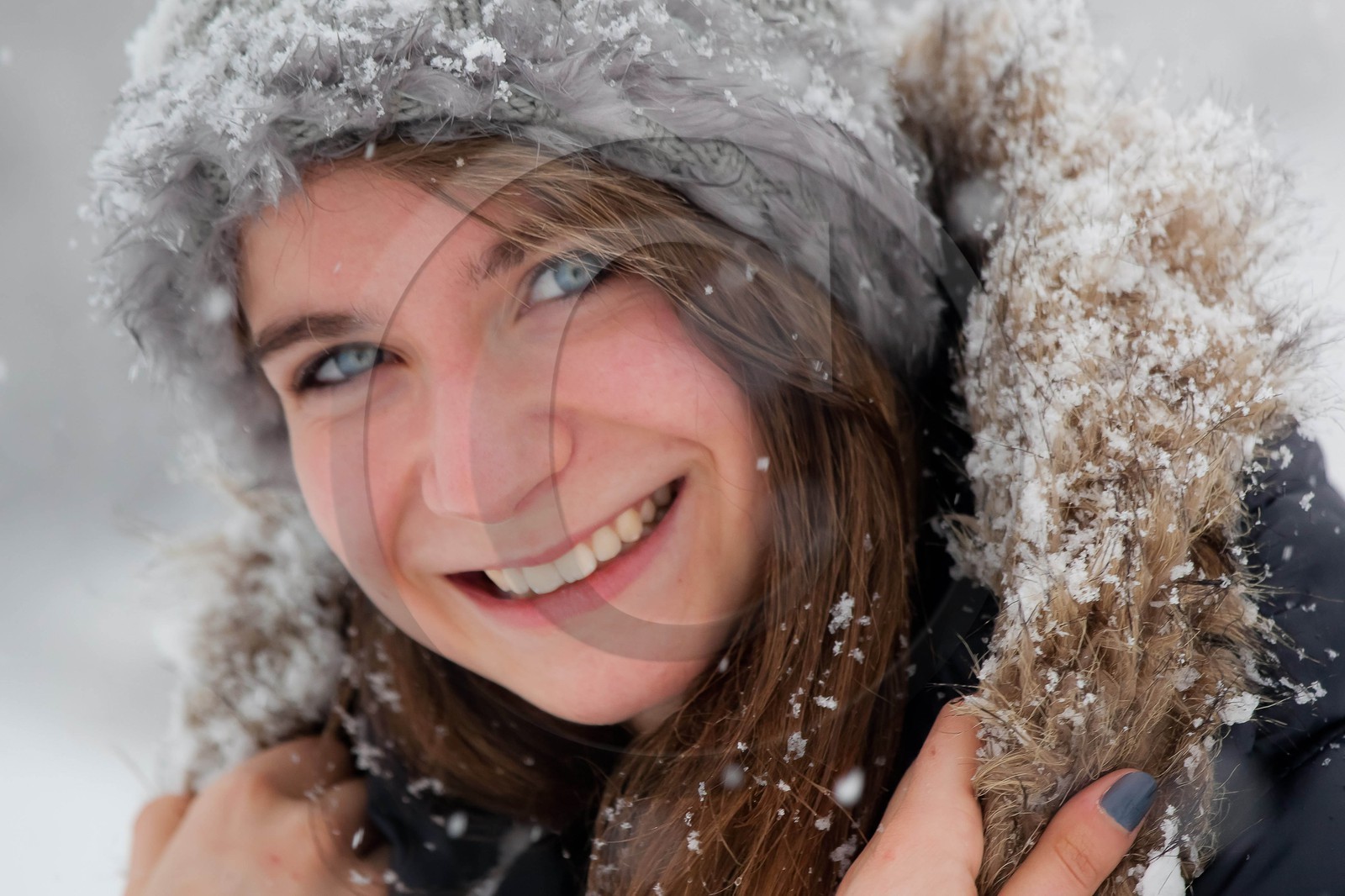 Hiver, randonnée balade sous la neige