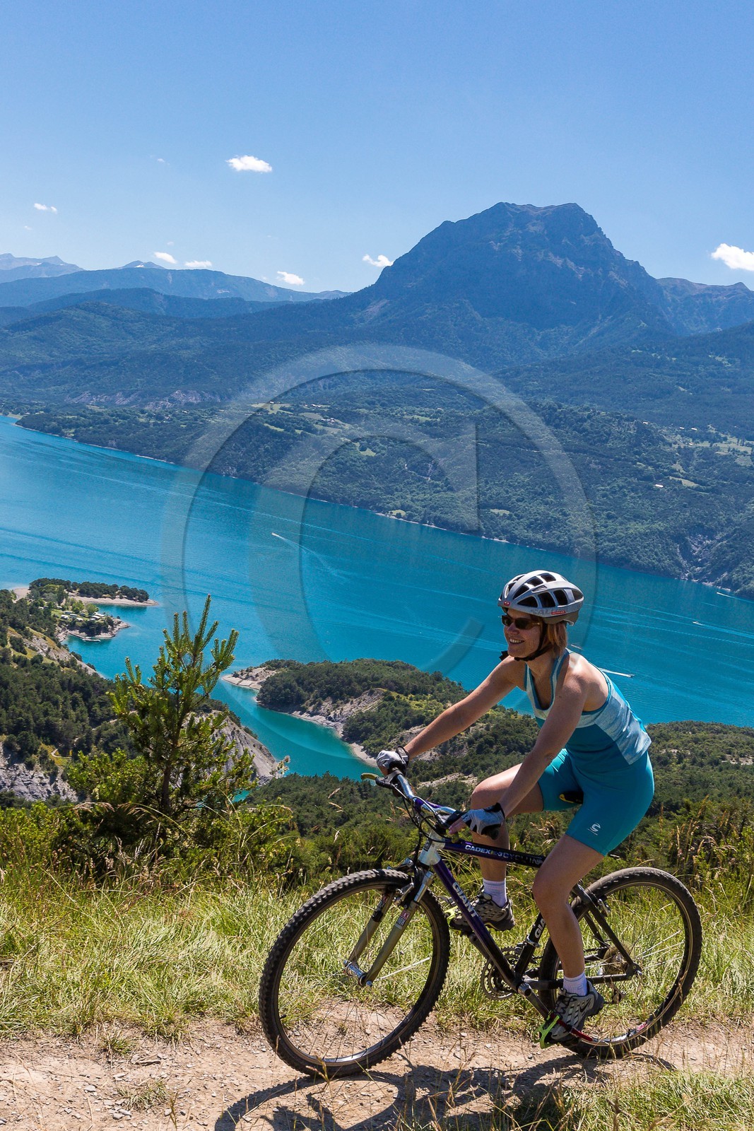 Pays de Serre-Ponçon, Chorges, belvédère des Curattes, vtt