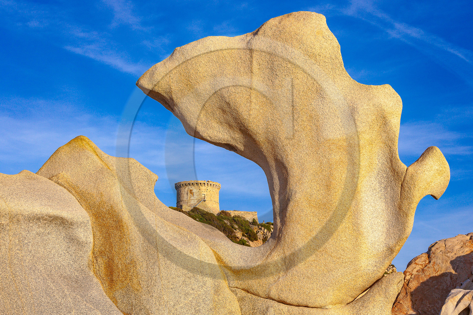 Tour génoise de Campomoro et taffoni