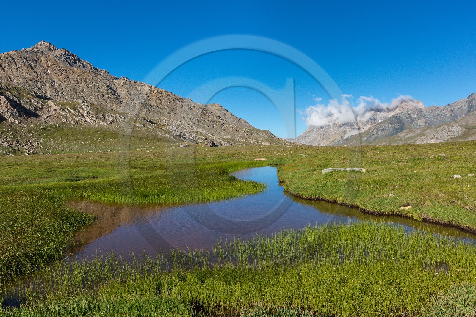 Saint-Paul-sur-Ubaye, Maljasset, col du Longet, Lac du Longet