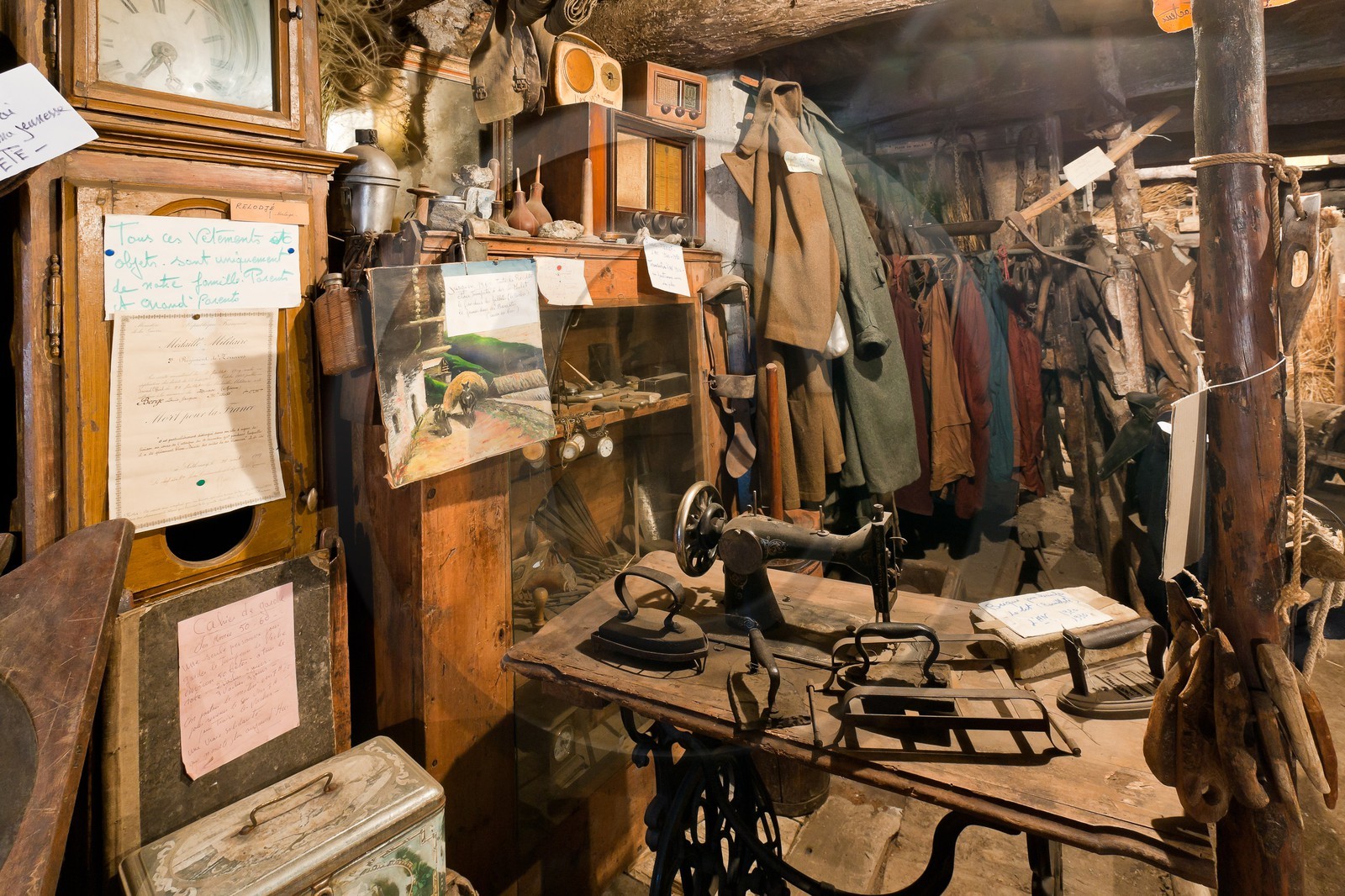 Saint-Véran, une des plus vieilles maisons du village, Musée de l'habitat et de la vie d'autrefois restée en état depuis 1976, dernier témoignage du passé