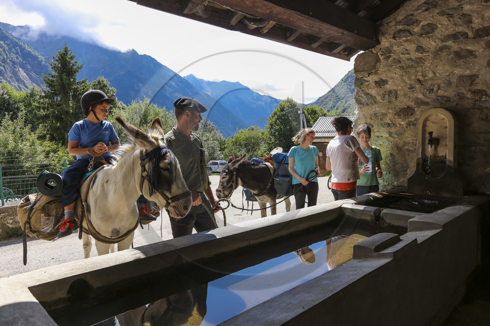 Yohann Masnada, accompagnateur ânier