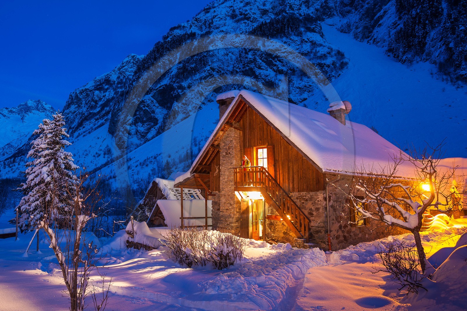 Vallée du Valgaudemar, La Chapelle-en-Valgaudemar,  Gîte d'étape du Casset
