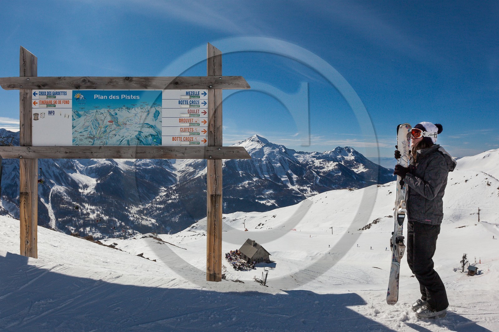 Station de ski d'Orcières 1850, plan des pistes