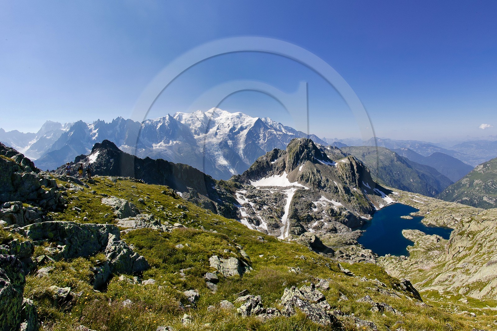 Le lac Cornu et le Mt Blanc