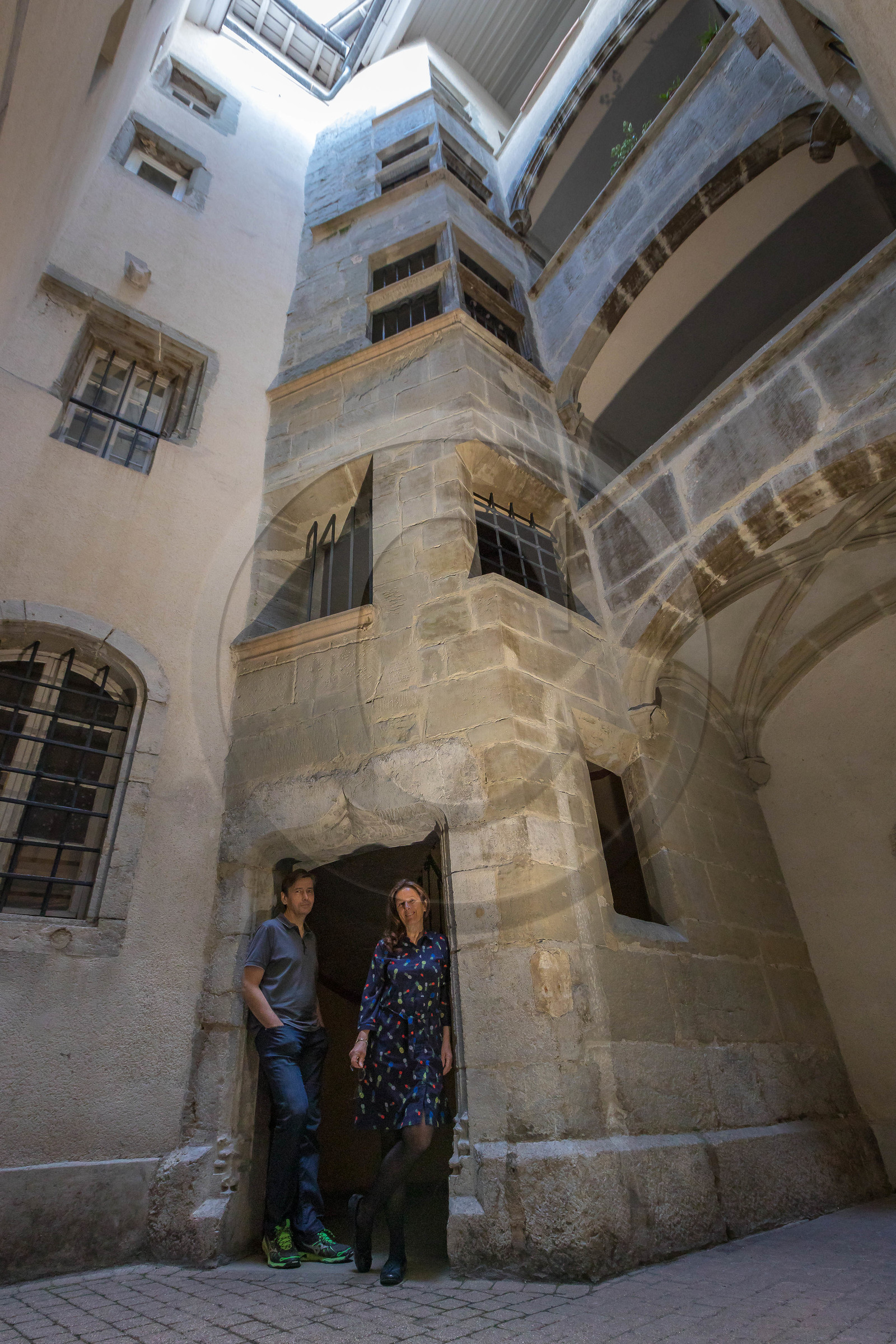 Cour d'un hôtel particulier