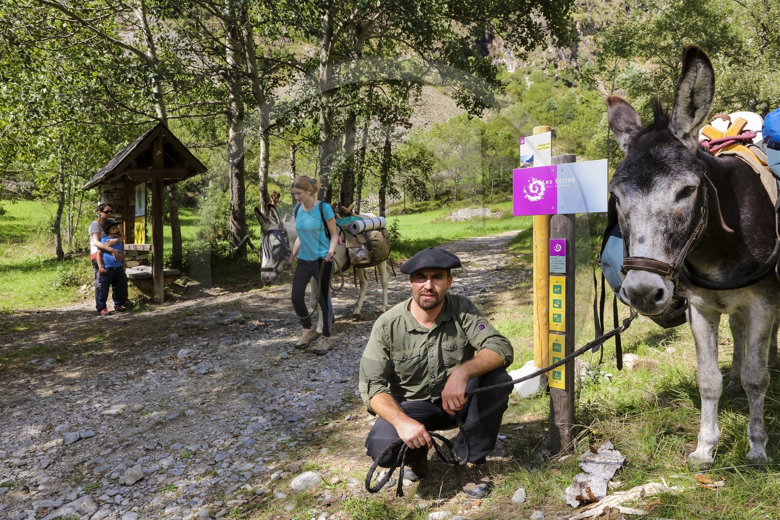Yohann Masnada, accompagnateur ânier