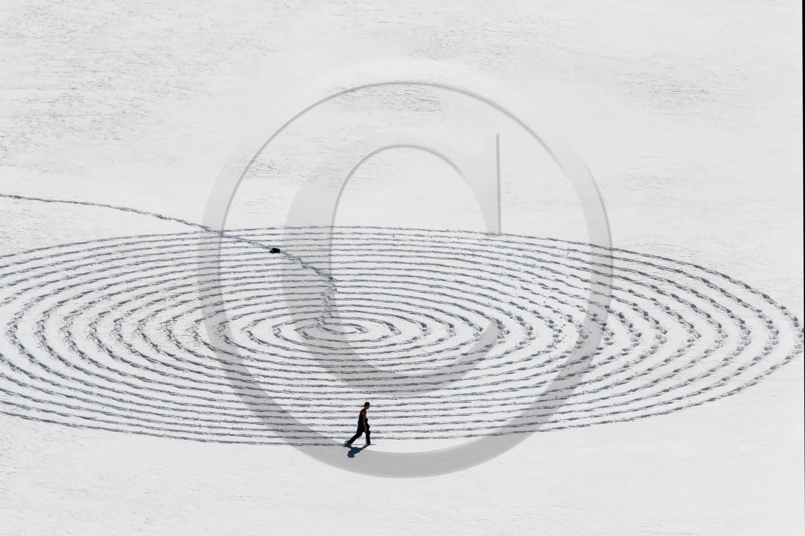 Serre-Chevalier, Snow drawings, une œuvre de l'artiste Sonja Hinrichsen