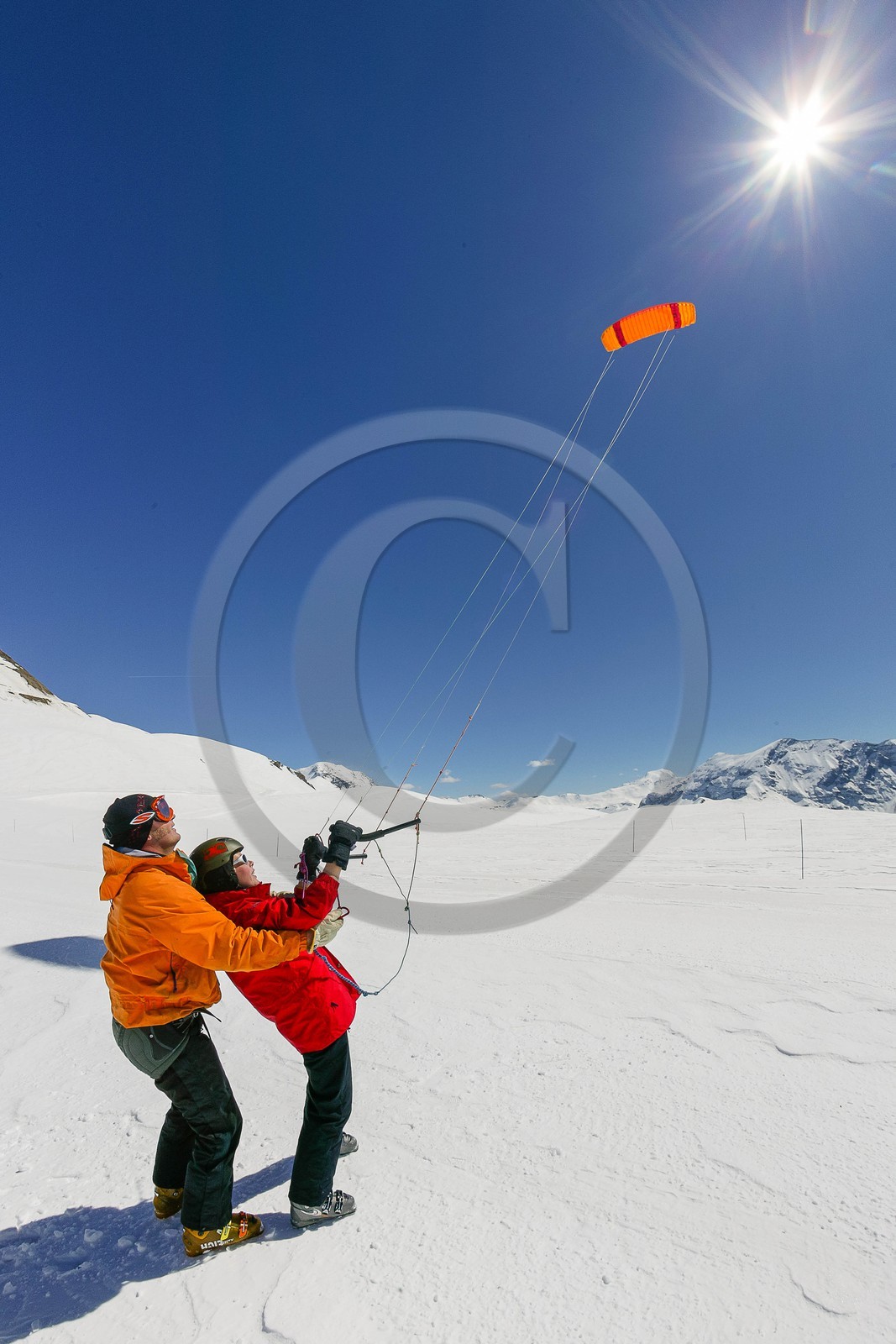 initiation au Snowkite