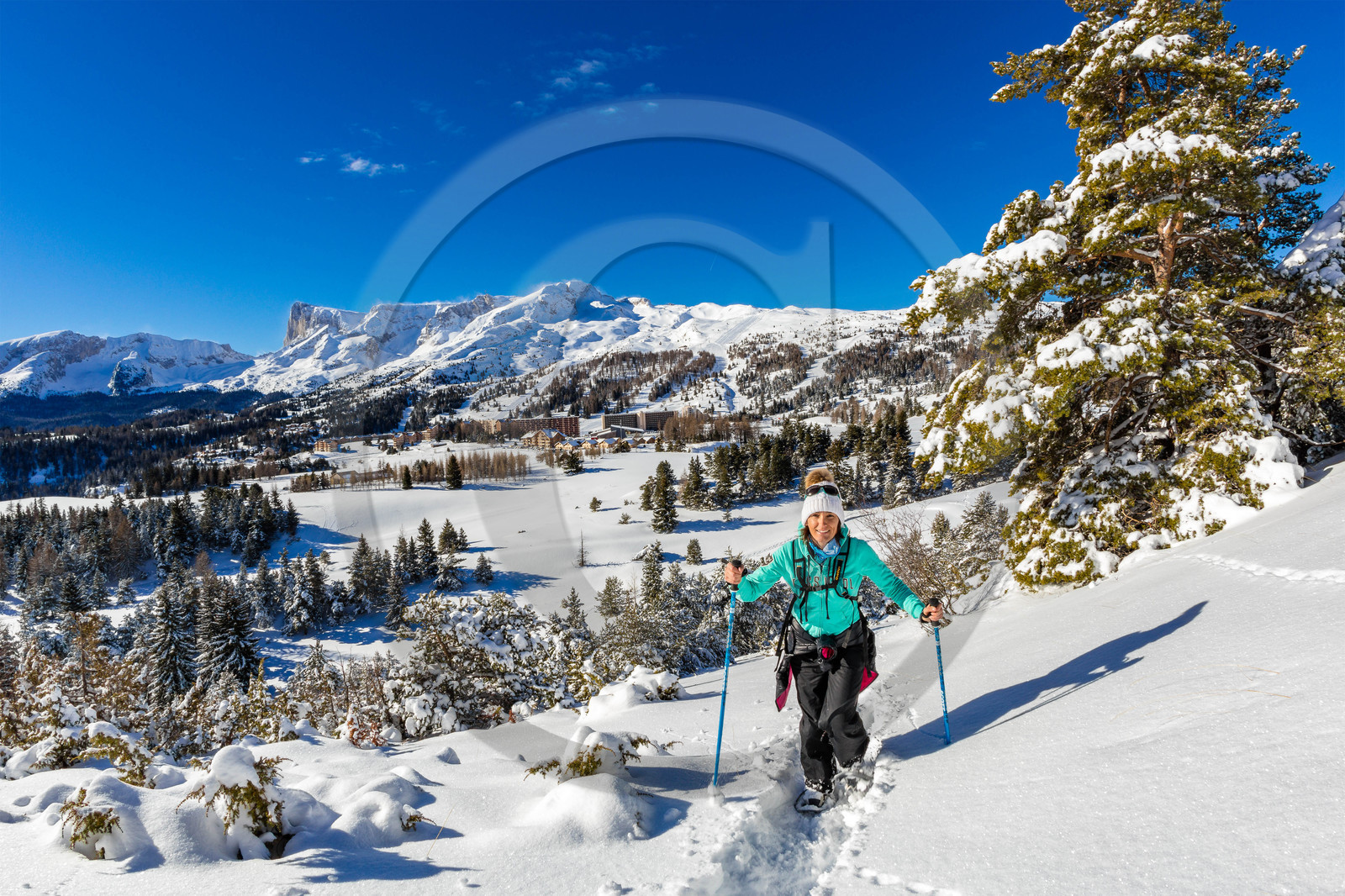 Superdevoluy, randonnée en raquettes à neige