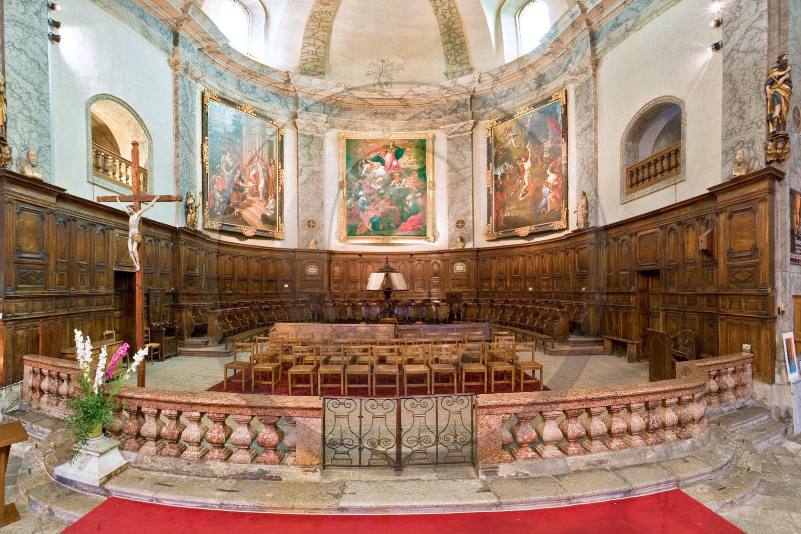 Briançon, cité Vauban,  Église paroissiale Notre-Dame-et-Saint-Nicolas (ancienne collégiale Notre-Dame)