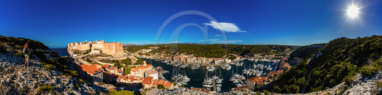 La citadelle et le port de Bonifacio