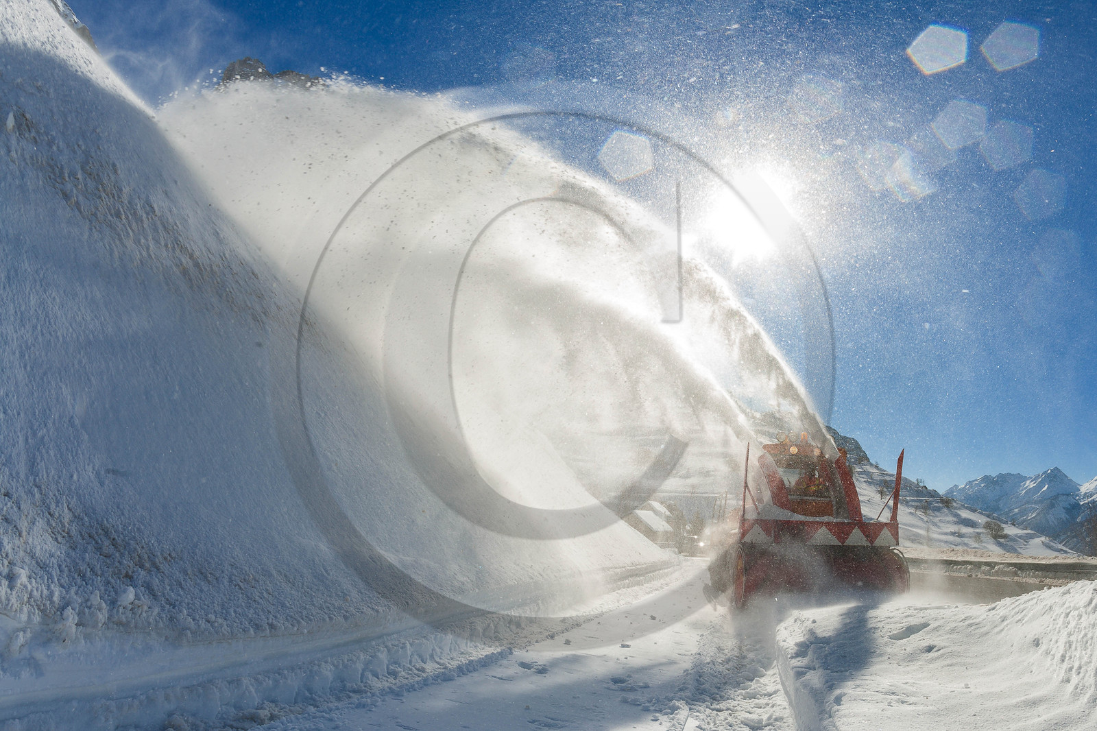 Col du Lautaret, déneigement