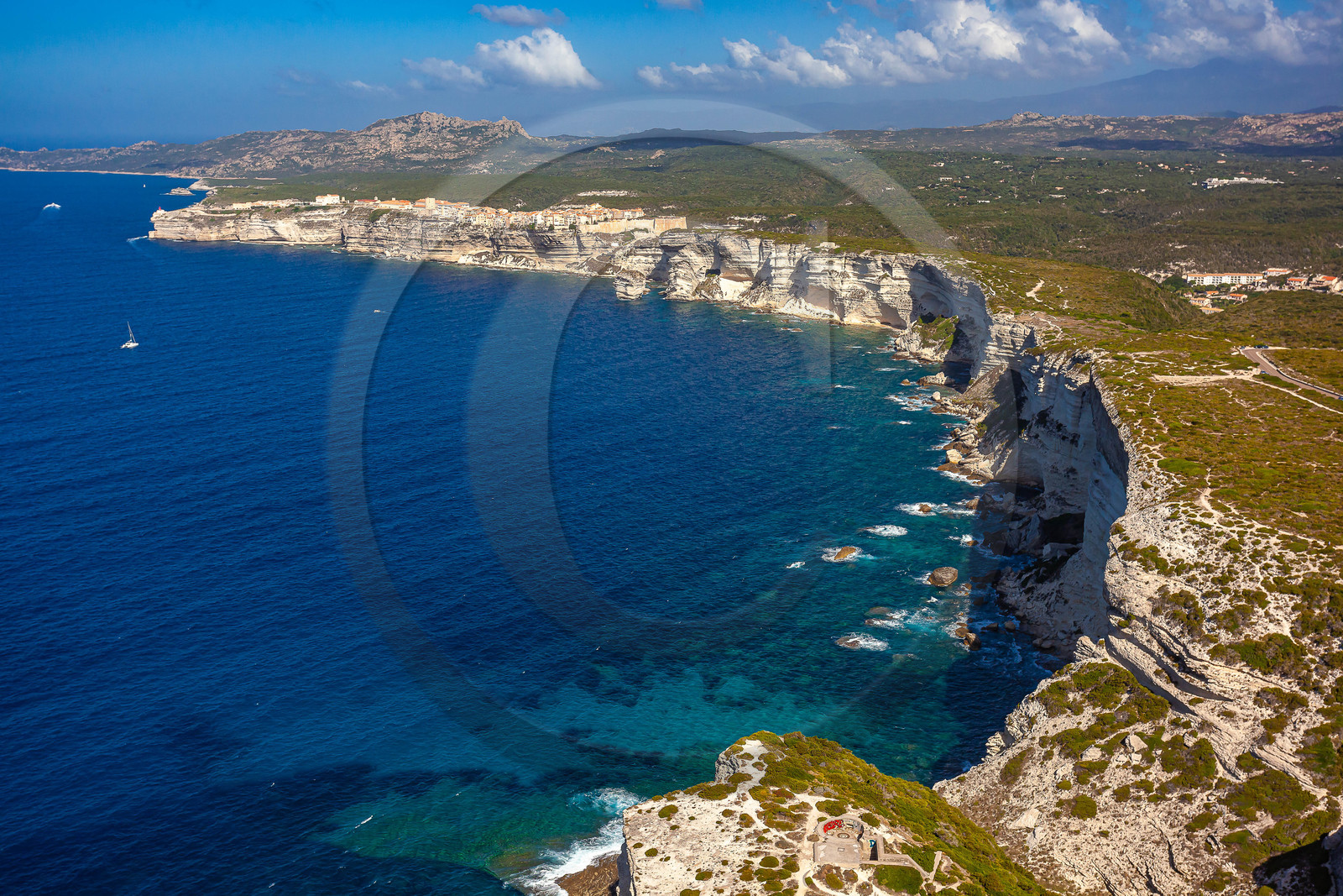 Bonifacio, falaises de calcaire
