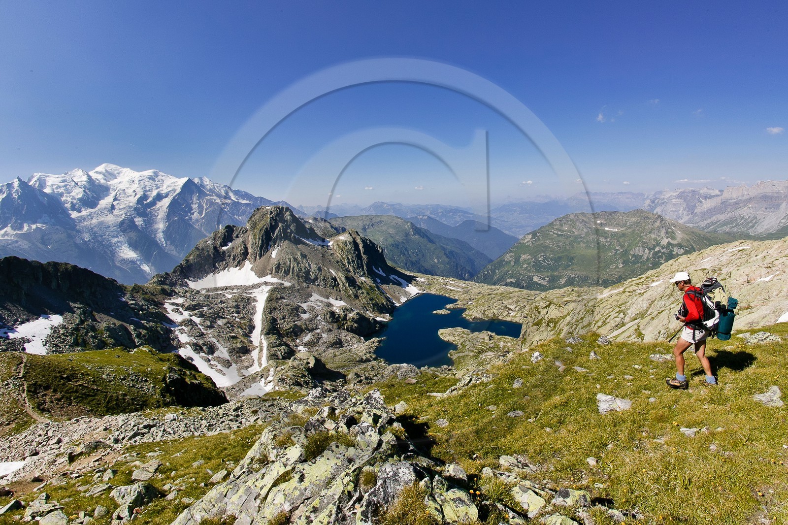 Le lac Cornu et le Mt Blanc