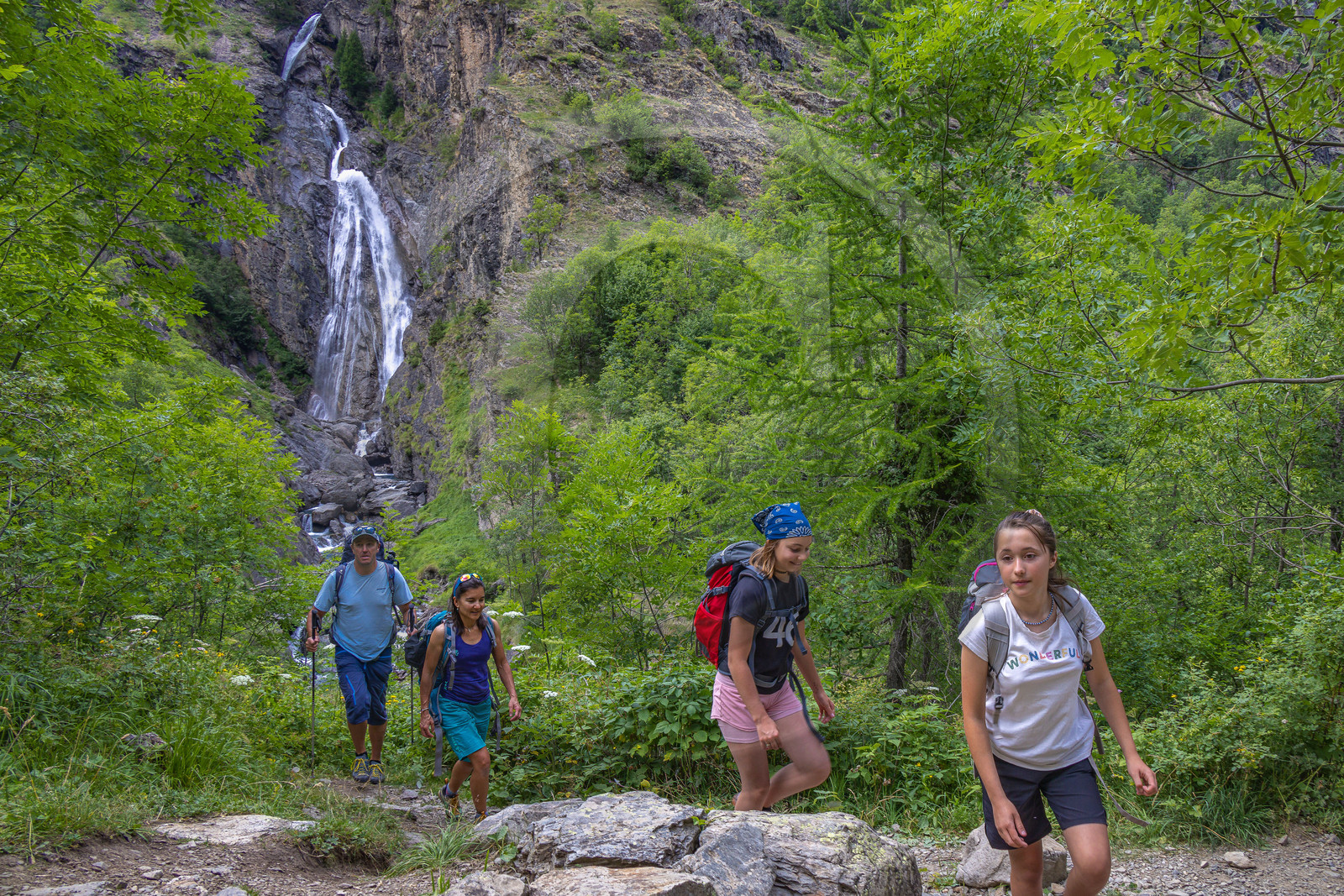 Vallée de Freissinières, cascade de Dormillouse