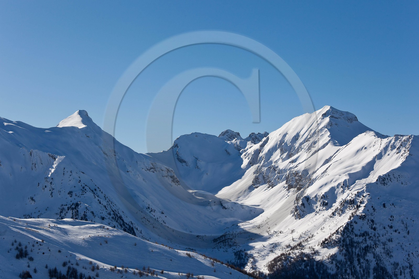 Les Orres, Vallon de Muretier, Le Pouzenc et le Pic Silhourais