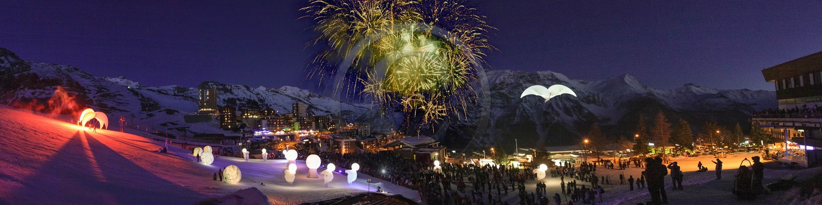 Hautes-Alpes, 05, Champsaur valley, ski resort of Orcieres 1850