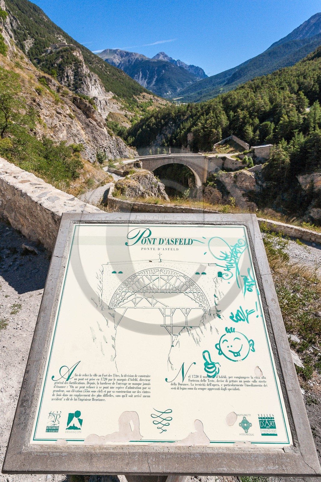 Briançon, cité Vauban, le Pont d'Asfeld